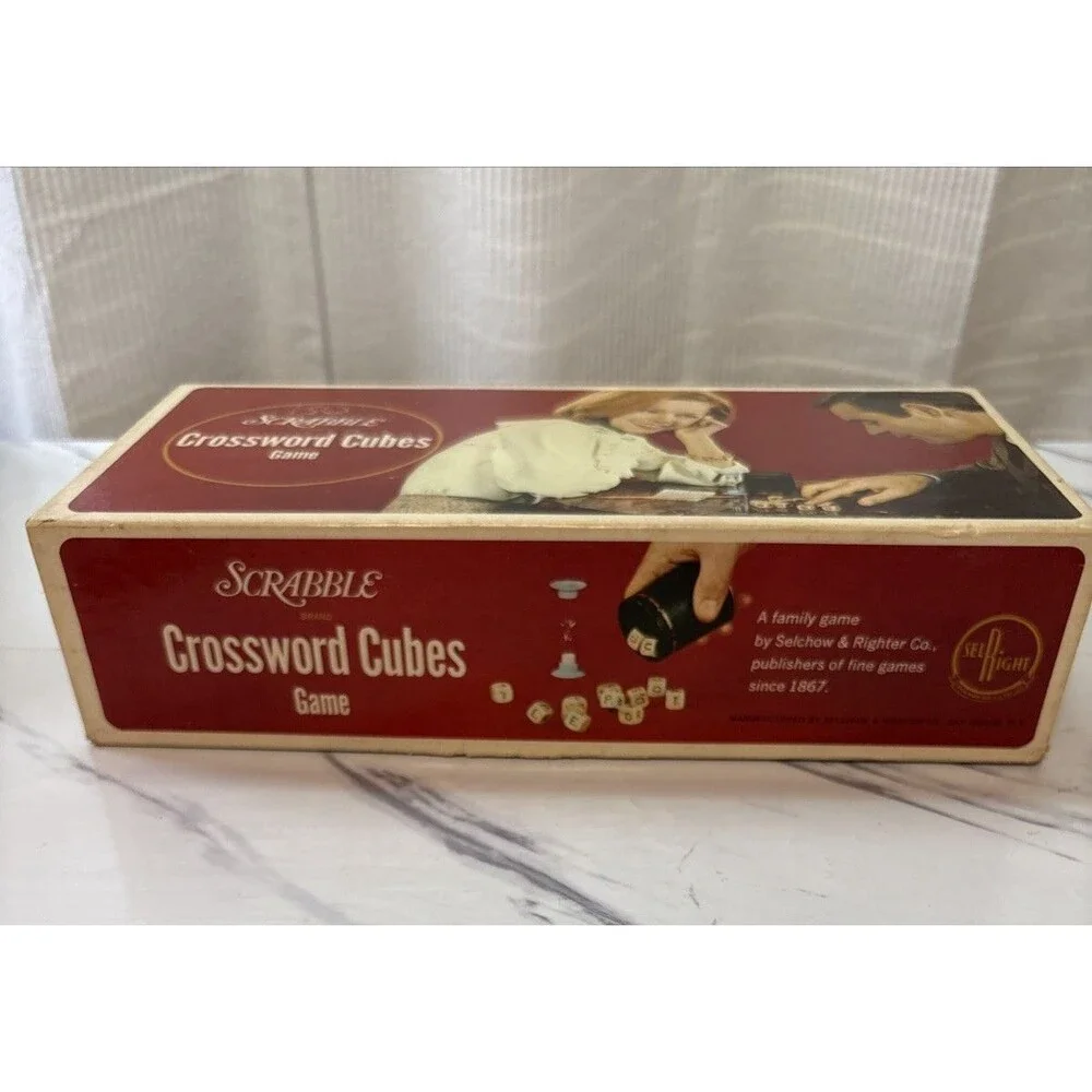 1968 game Scrabble crossword cubes